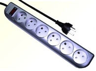 Microconnect 6-Way Power Splitter Earthplug (GRU006DK)